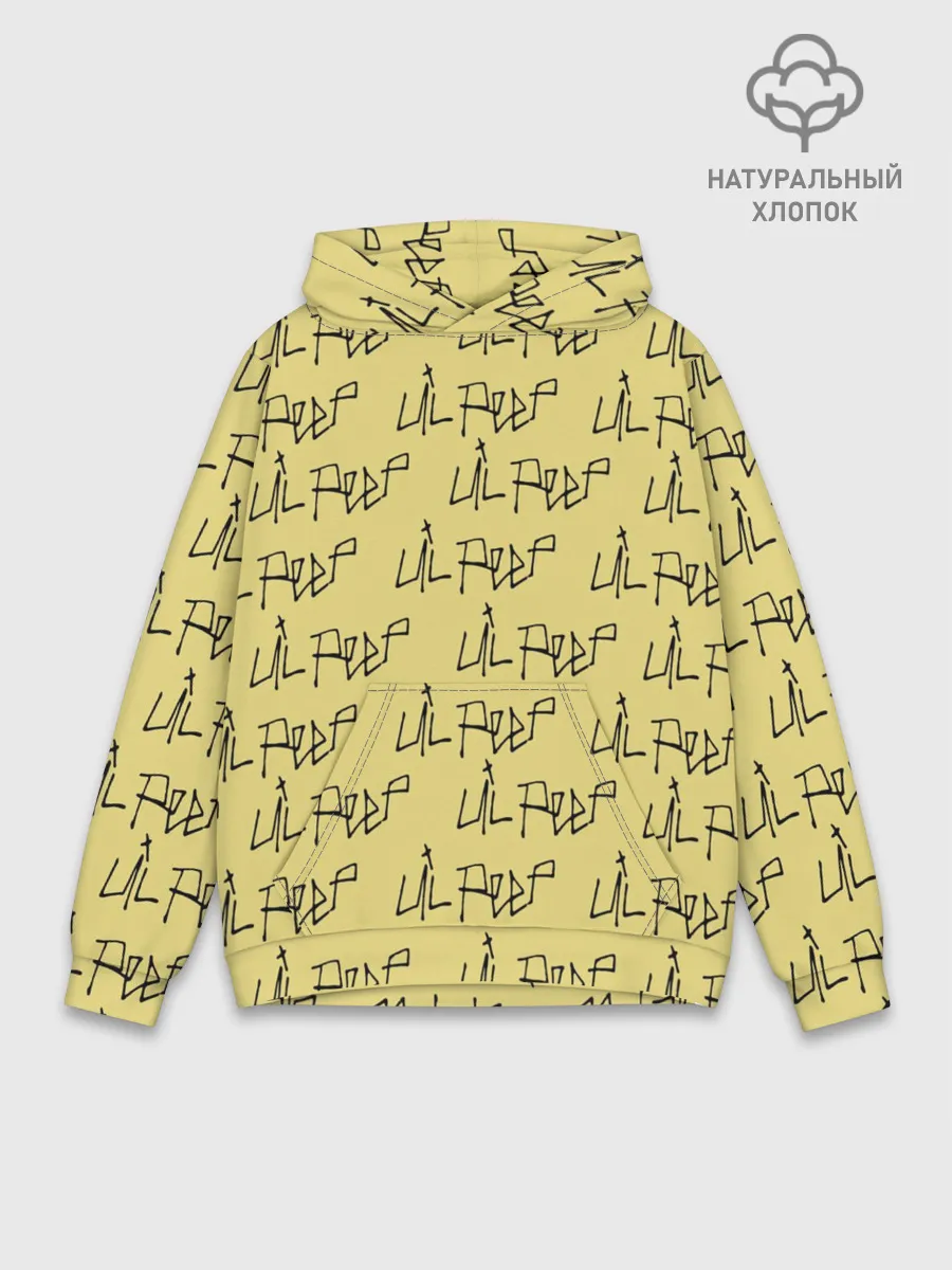 Худи мужской база хлопок / LiL PEEP Pattern