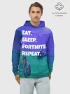 Худи мужской база хлопок / Fortnite Repeat