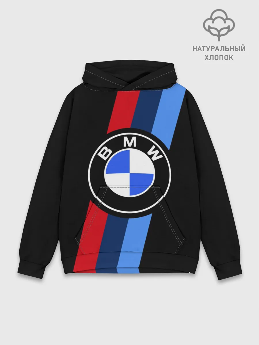 Худи мужской база хлопок / BMW 2021 M SPORT / БМВ М СПОРТ