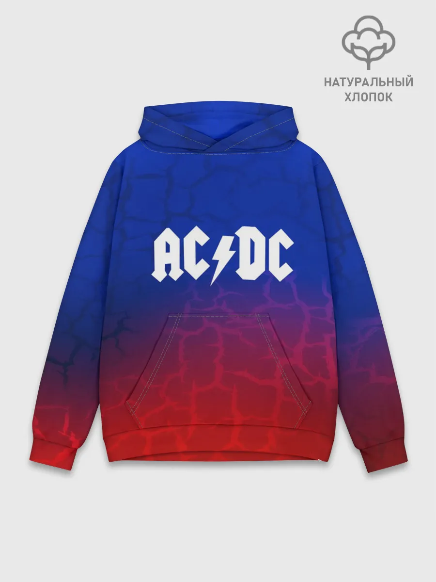 Худи мужской база хлопок / AC/DC angel&devil