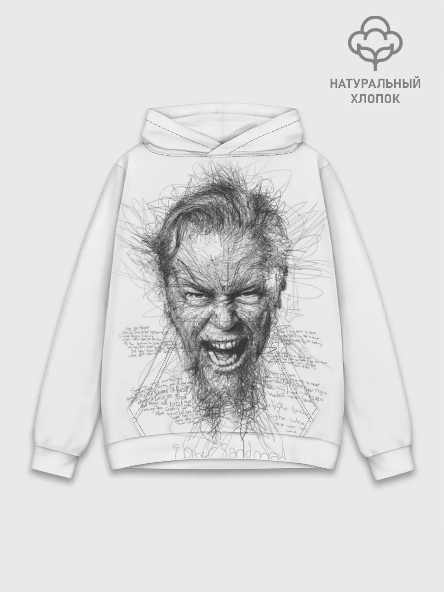 Худи мужской база хлопок / Metallica James Alan Hatfield
