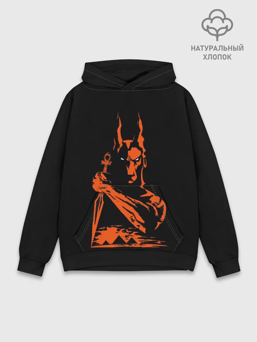 Худи мужской база хлопок / Анубис