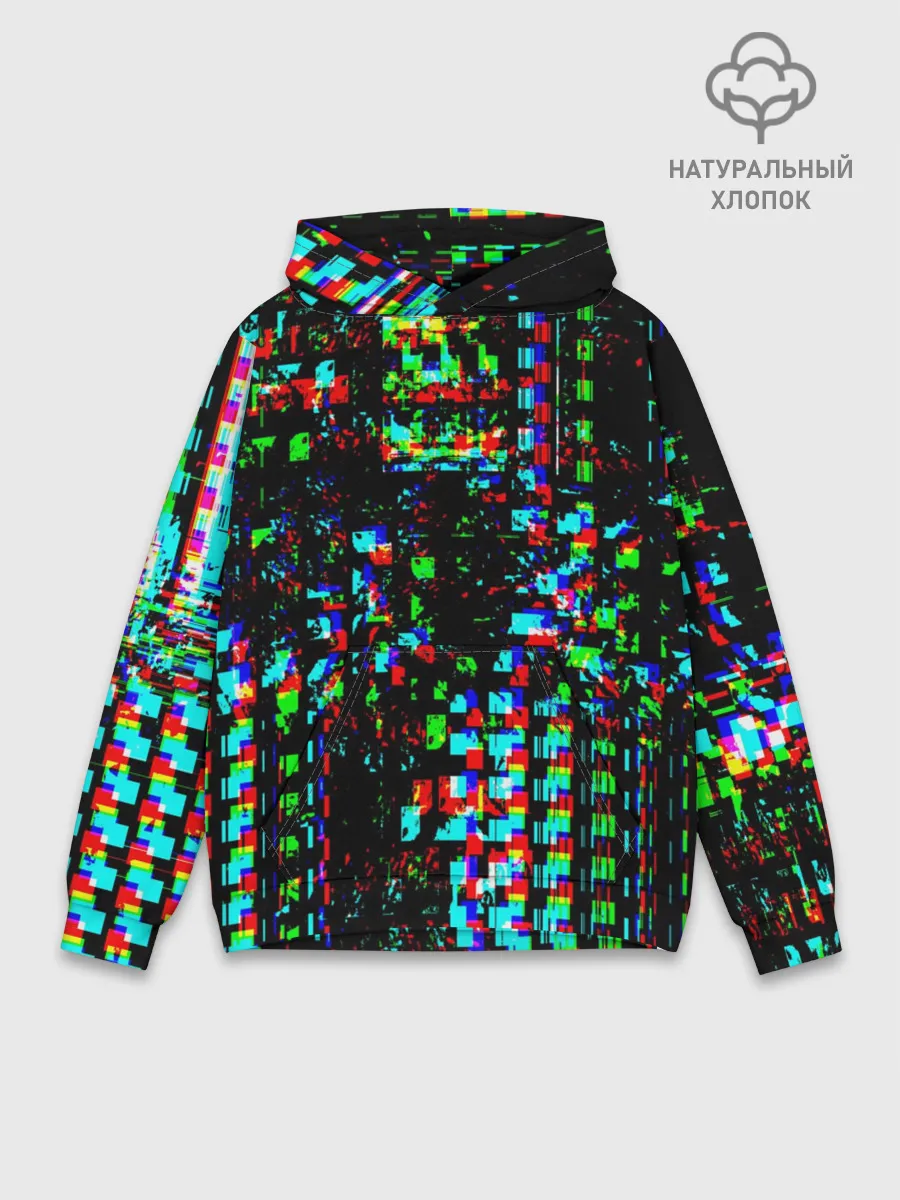 Худи мужской база хлопок / Optical abstract