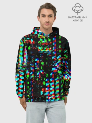 Худи мужской база хлопок / Optical abstract