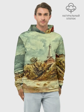 Худи мужской база хлопок / Старинный город