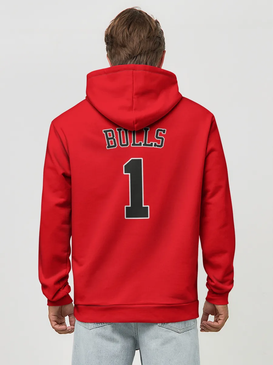 Худи мужской база хлопок / Chicago Bulls