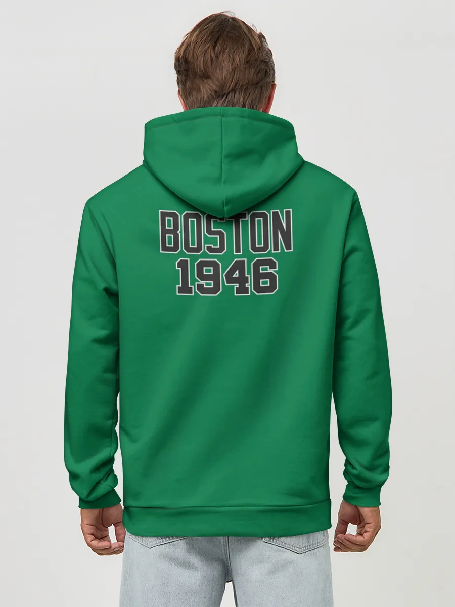 Худи мужской база хлопок / Boston Celtics