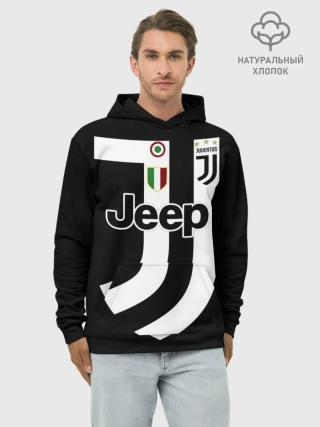 Худи мужской база хлопок / Juventus FIFA Edition