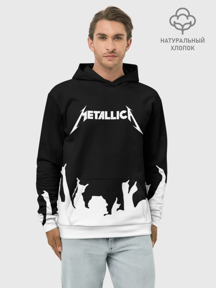 Худи мужской база хлопок / Metallica