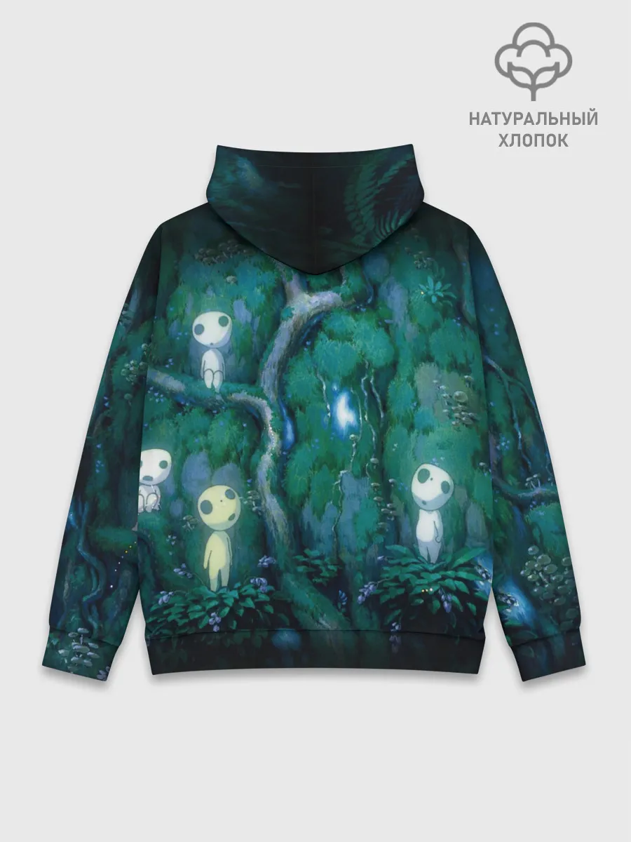 Худи мужской база хлопок / принцесса Мононоке_5