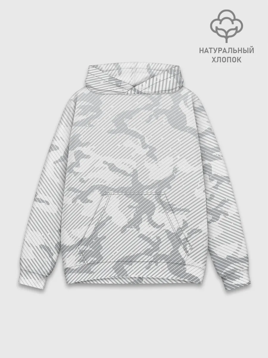 Худи мужской база хлопок / Lite Camouflage Lines