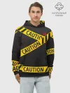 Худи мужской база хлопок / Caution Style