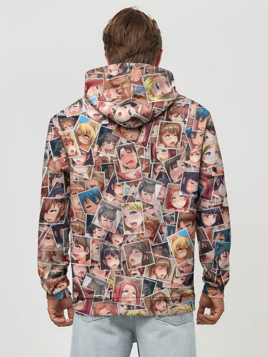 Худи мужской база хлопок / Ahegao faces fhoto