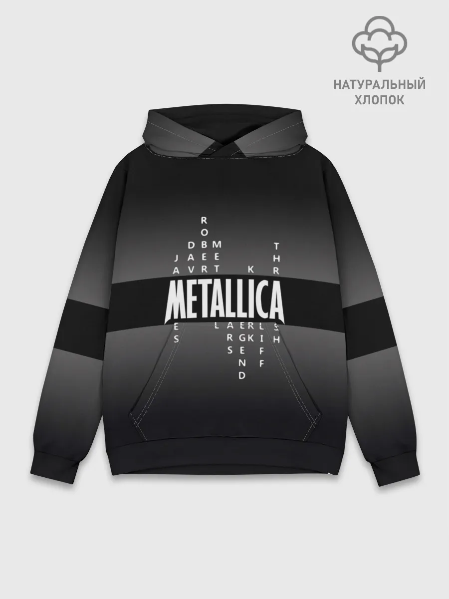 Худи мужской база хлопок / Участники группы Metallica