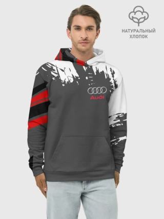 Худи мужской база хлопок / AUDI | АУДИ
