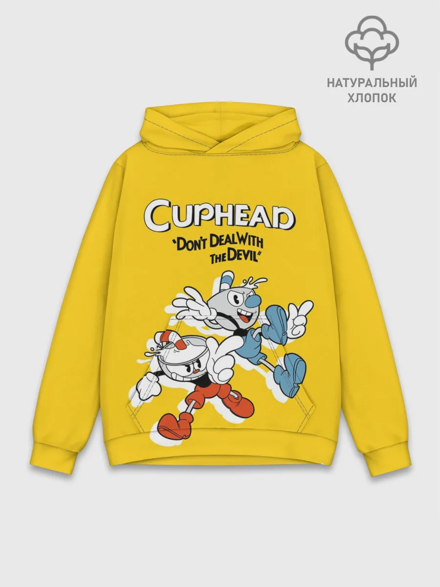 Худи мужской база хлопок / Cuphead