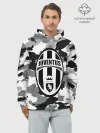 Худи мужской база хлопок / FC Juventus Camouflage