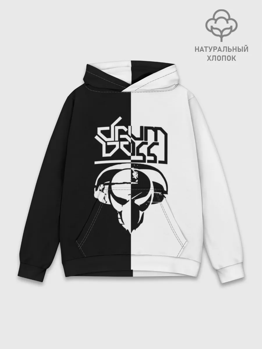 Худи мужской база хлопок / Drum and bass