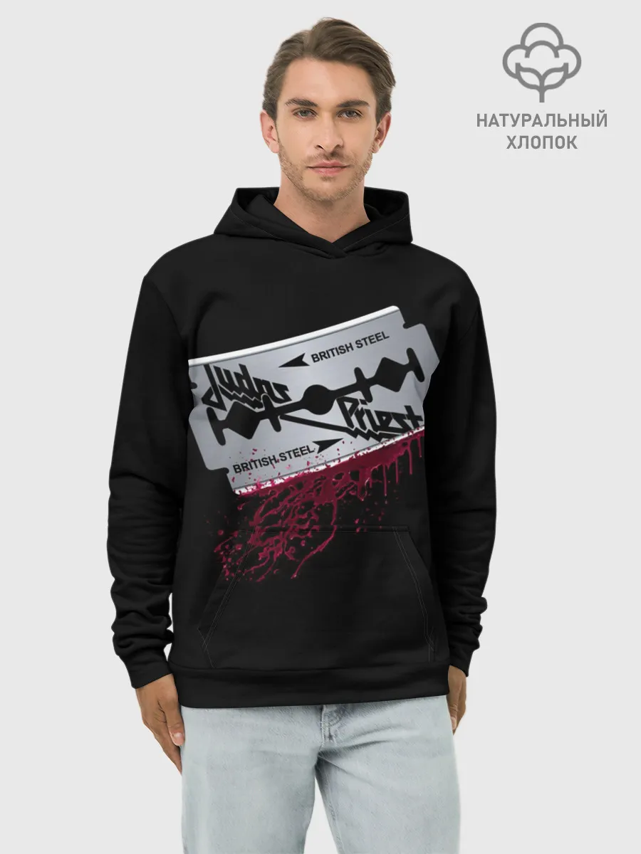 Худи мужской база хлопок / Judas Priest