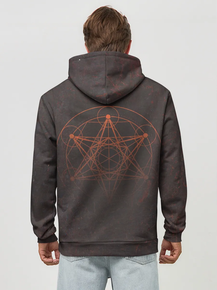 Худи мужской база хлопок / Хаски Геометрия