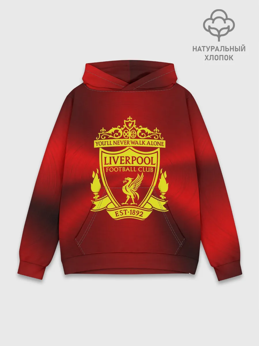Худи мужской база хлопок / ФК Ливерпуль