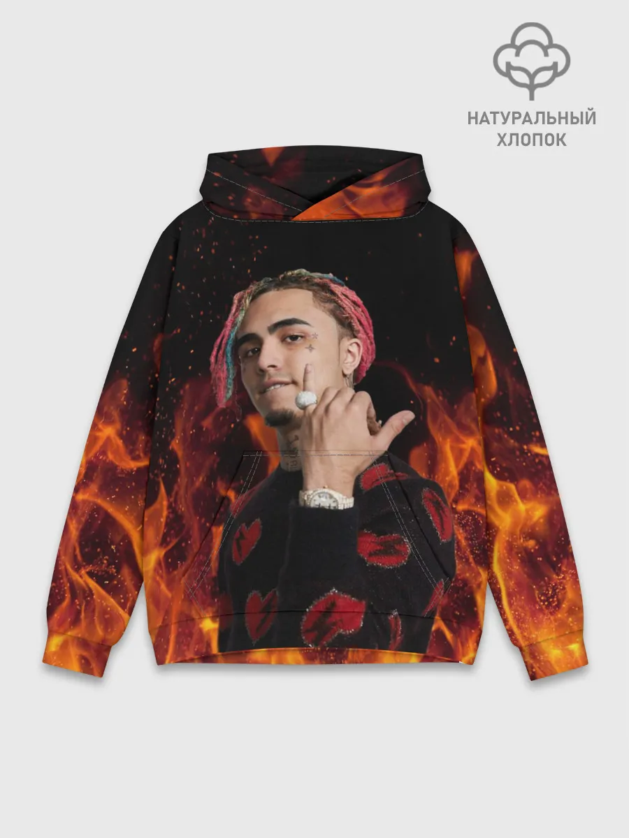 Худи мужской база хлопок / Lil Pump - 103