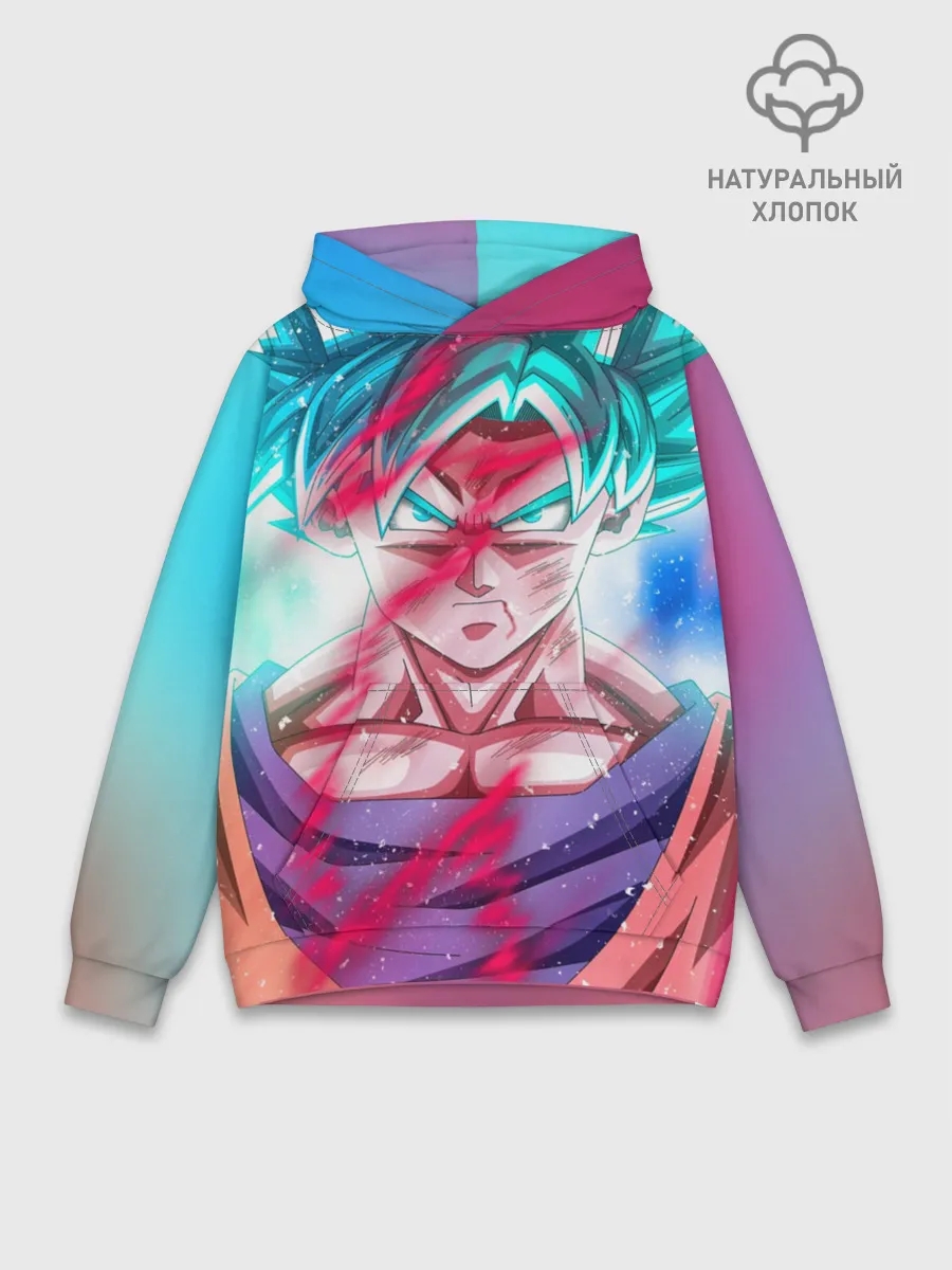 Худи мужской база хлопок / Гоку