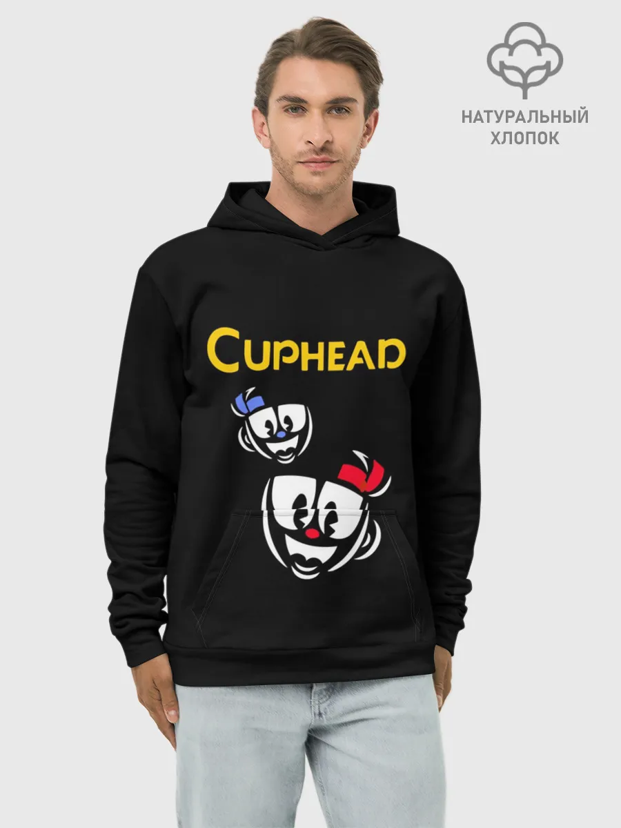 Худи мужской база хлопок / Cuphead
