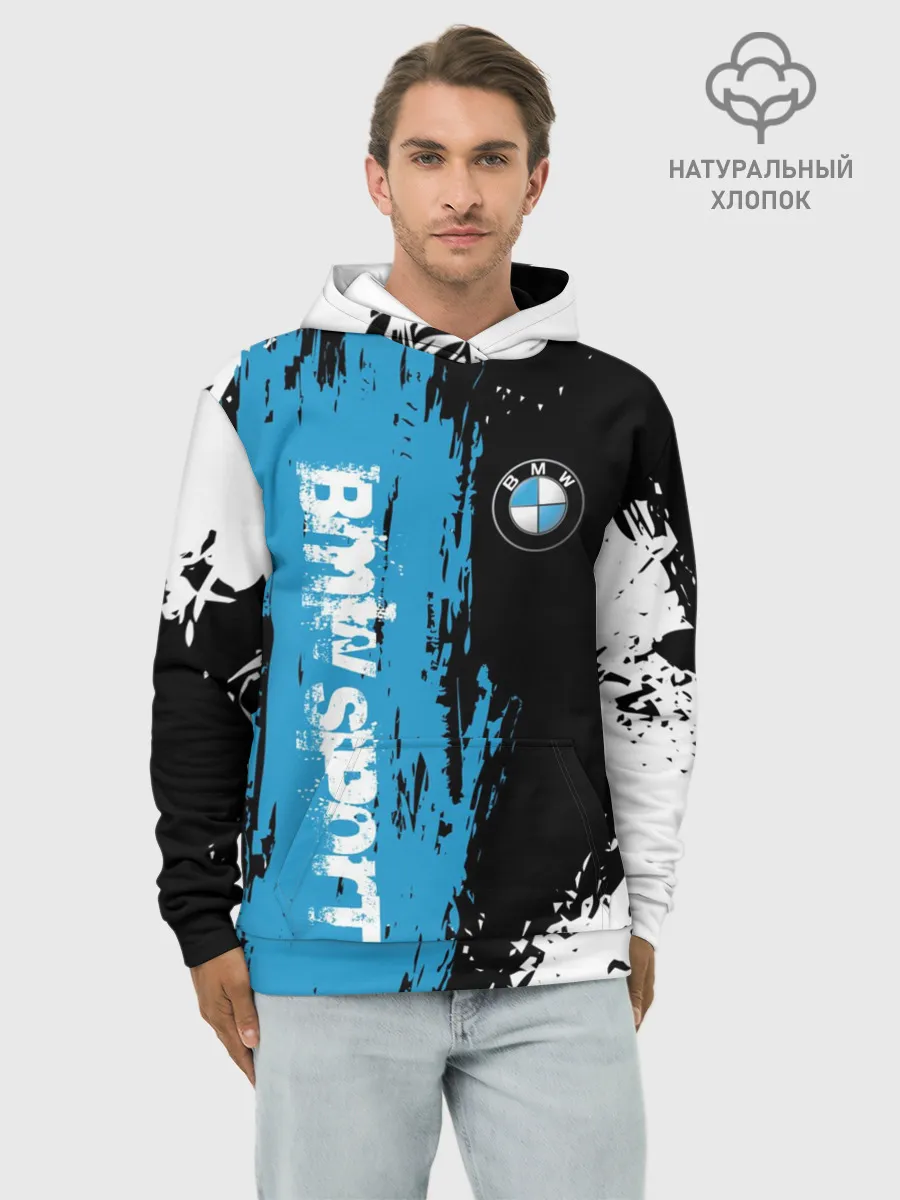 Худи мужской база хлопок / BMW | БМВ SPORT