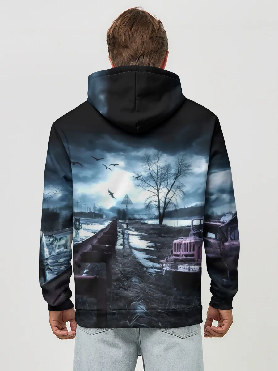 Худи мужской база хлопок / S.T.A.L.K.E.R. - Г.Е.Р.М.А.Н.