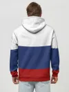 Худи мужской база хлопок / Россия Триколор