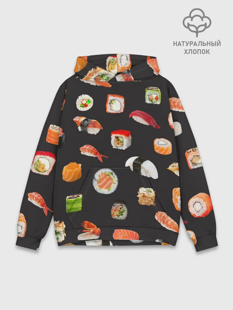 Худи мужской база хлопок / Суши