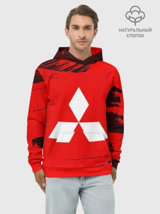 Худи мужской база хлопок / Mitsubishi SPORT