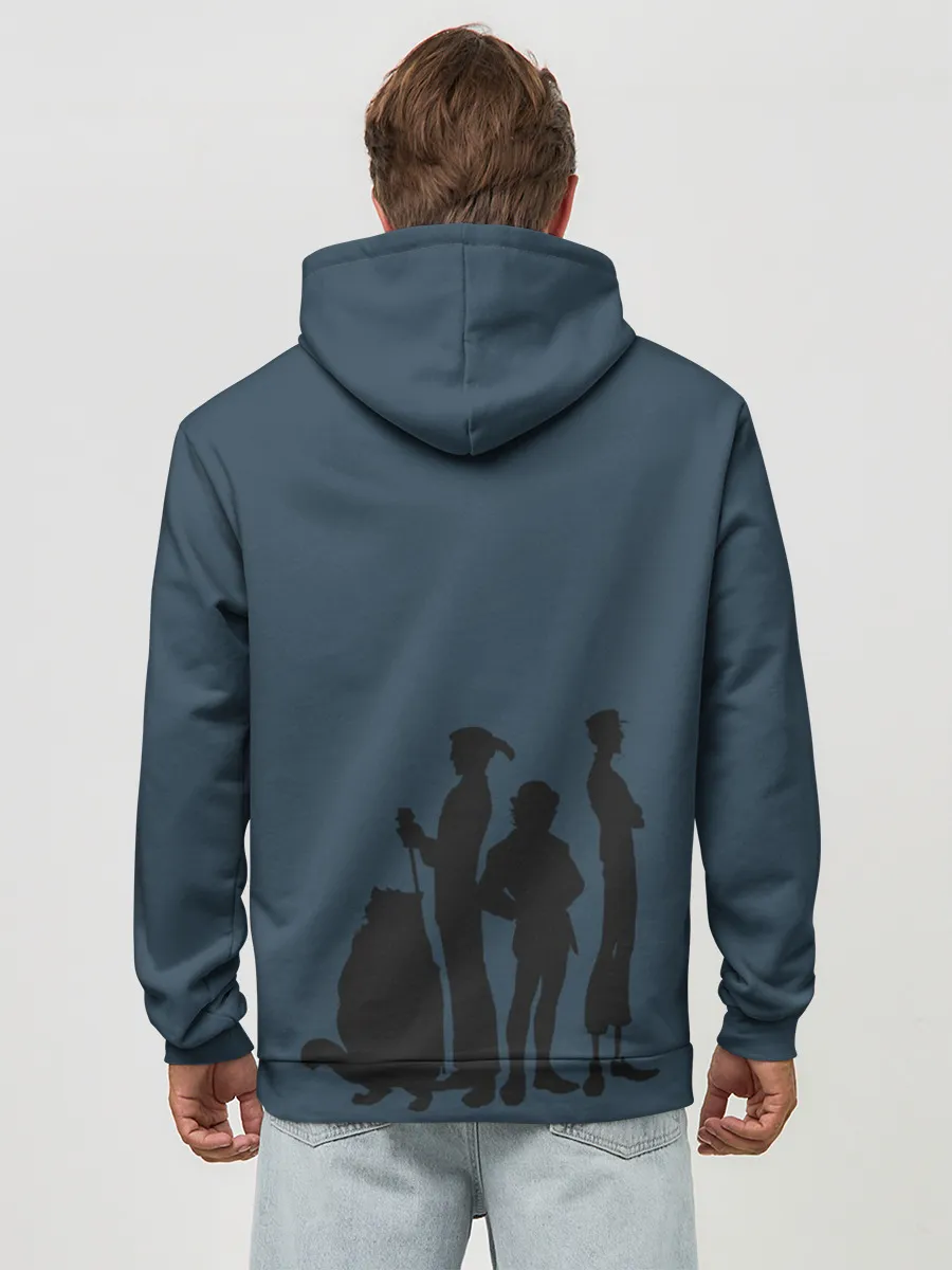 Худи мужской база хлопок / Осторожно!