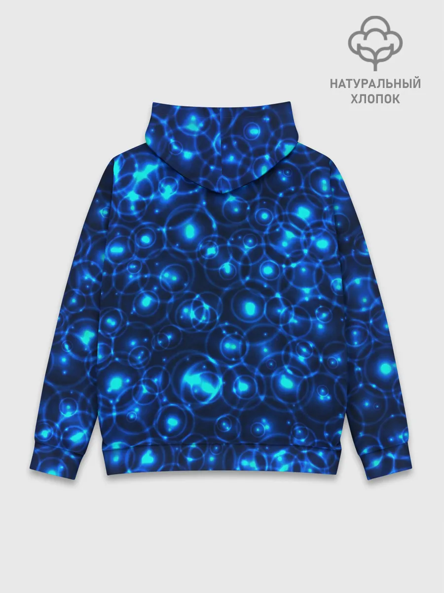 Худи мужской база хлопок / Пузырчатый абстракт