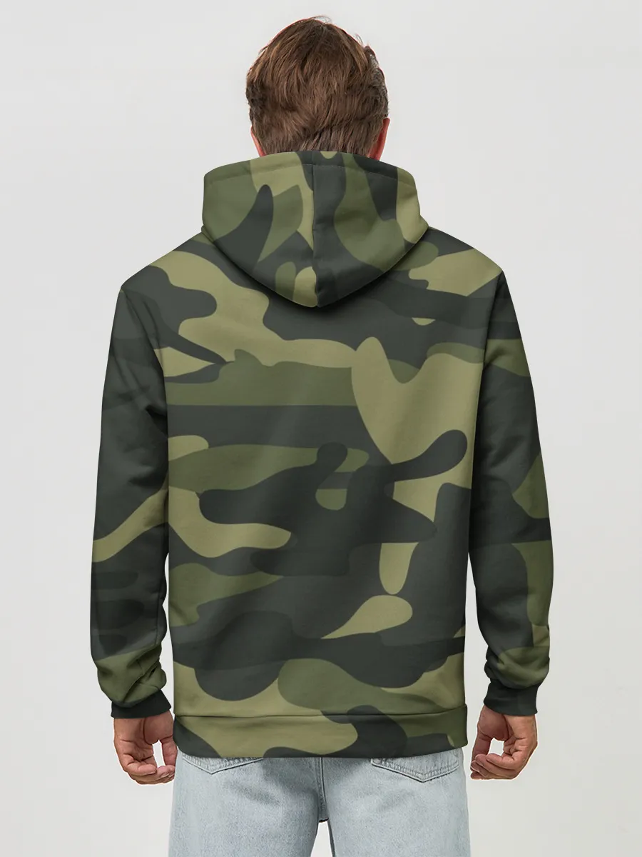 Худи мужской база хлопок / Самый лучший папа