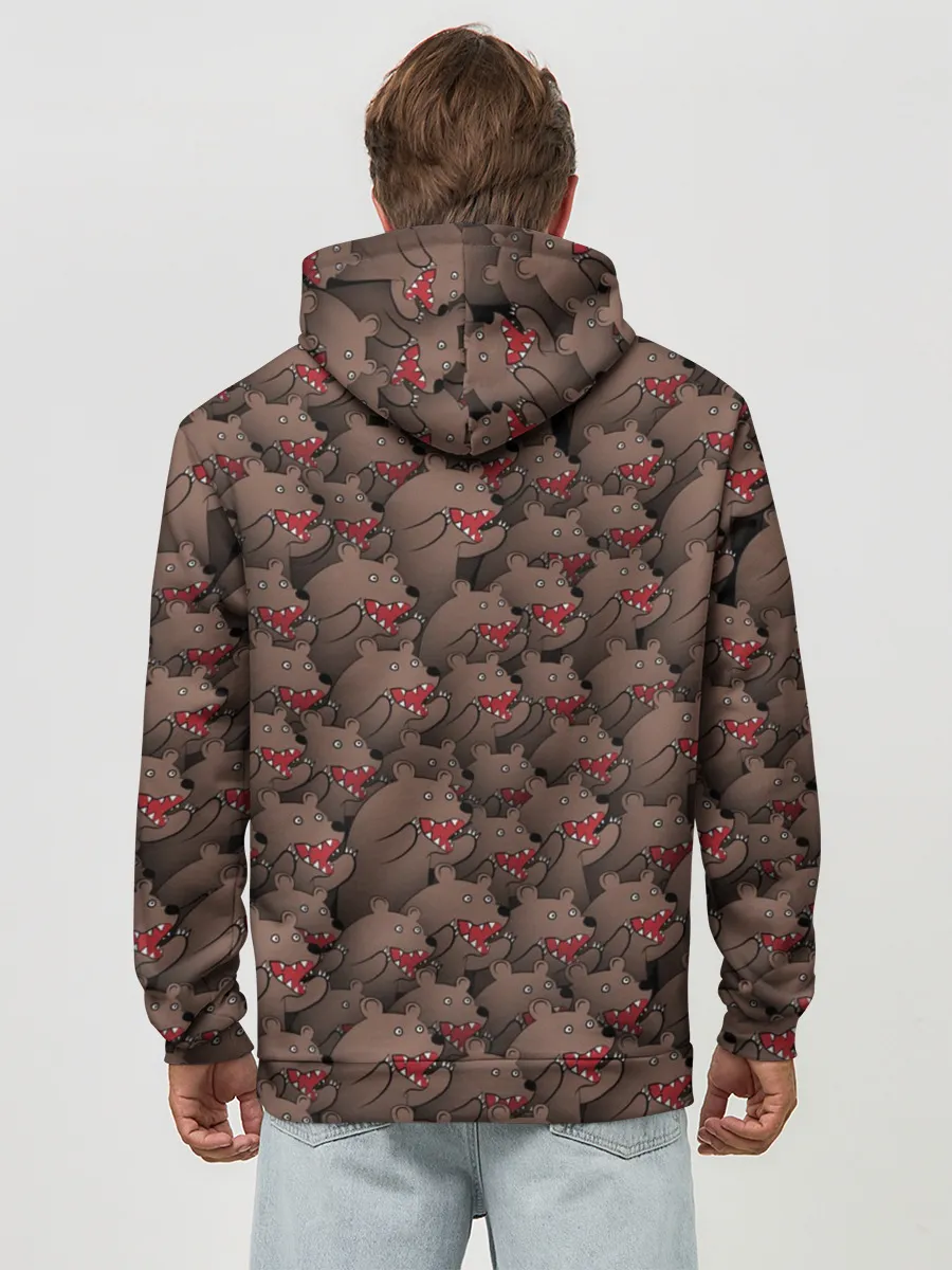 Худи мужской база хлопок / Медведи мемы