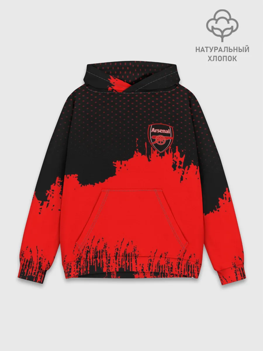 Худи мужской база хлопок / Arsenal Original