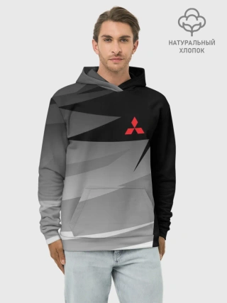 Худи мужской база хлопок / MITSUBISHI SPORT