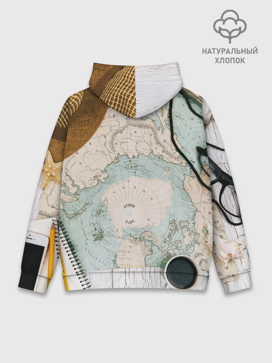 Худи мужской база хлопок / Тайна путешествия