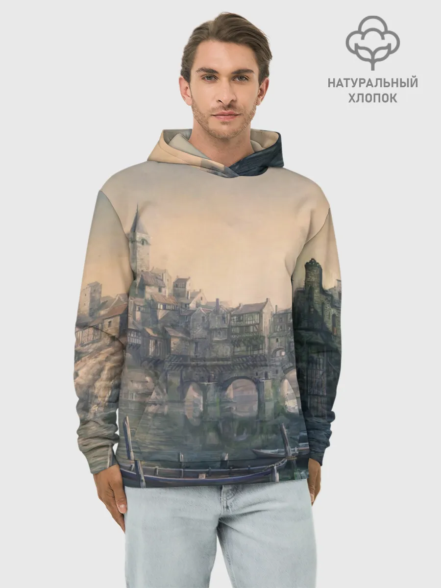 Худи мужской база хлопок / The Witcher 3: Wild Hunt