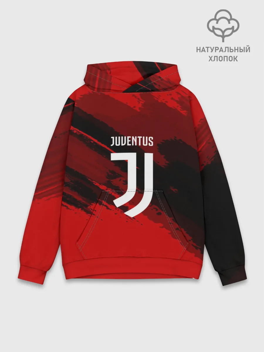 Худи мужской база хлопок / JUVENTUS SPORT RED