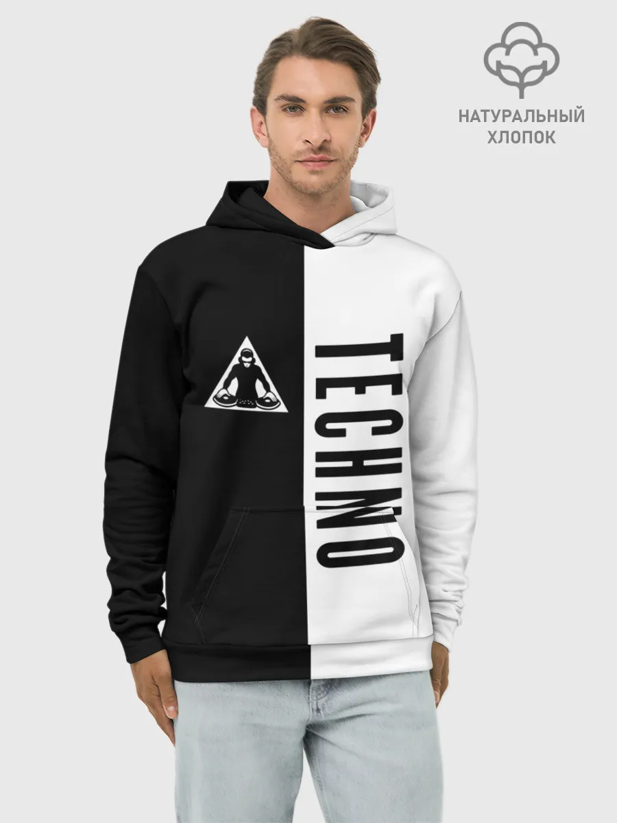 Худи мужской база хлопок / Techno