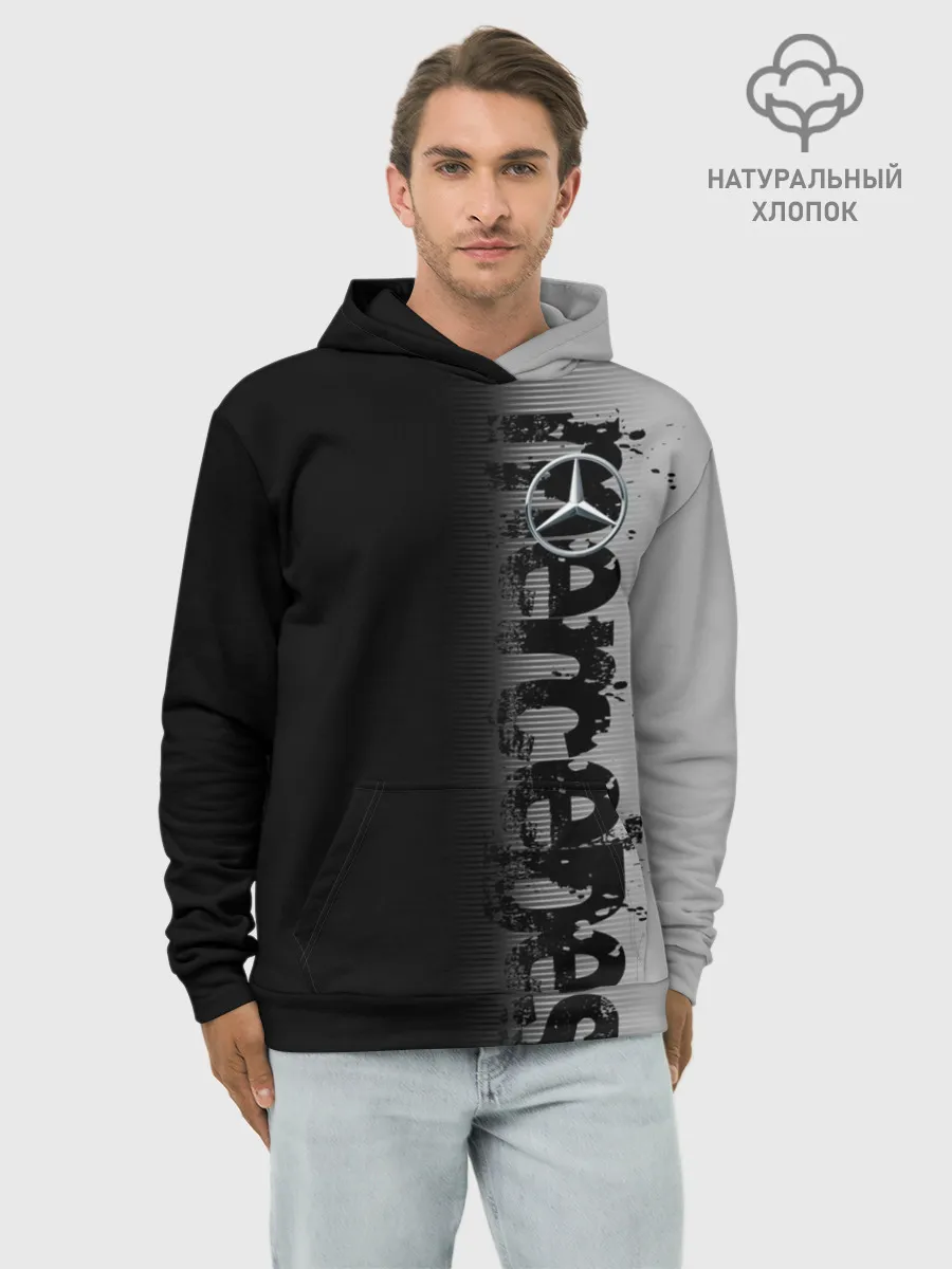 Худи мужской база хлопок / MERCEDES BENZ SPORT