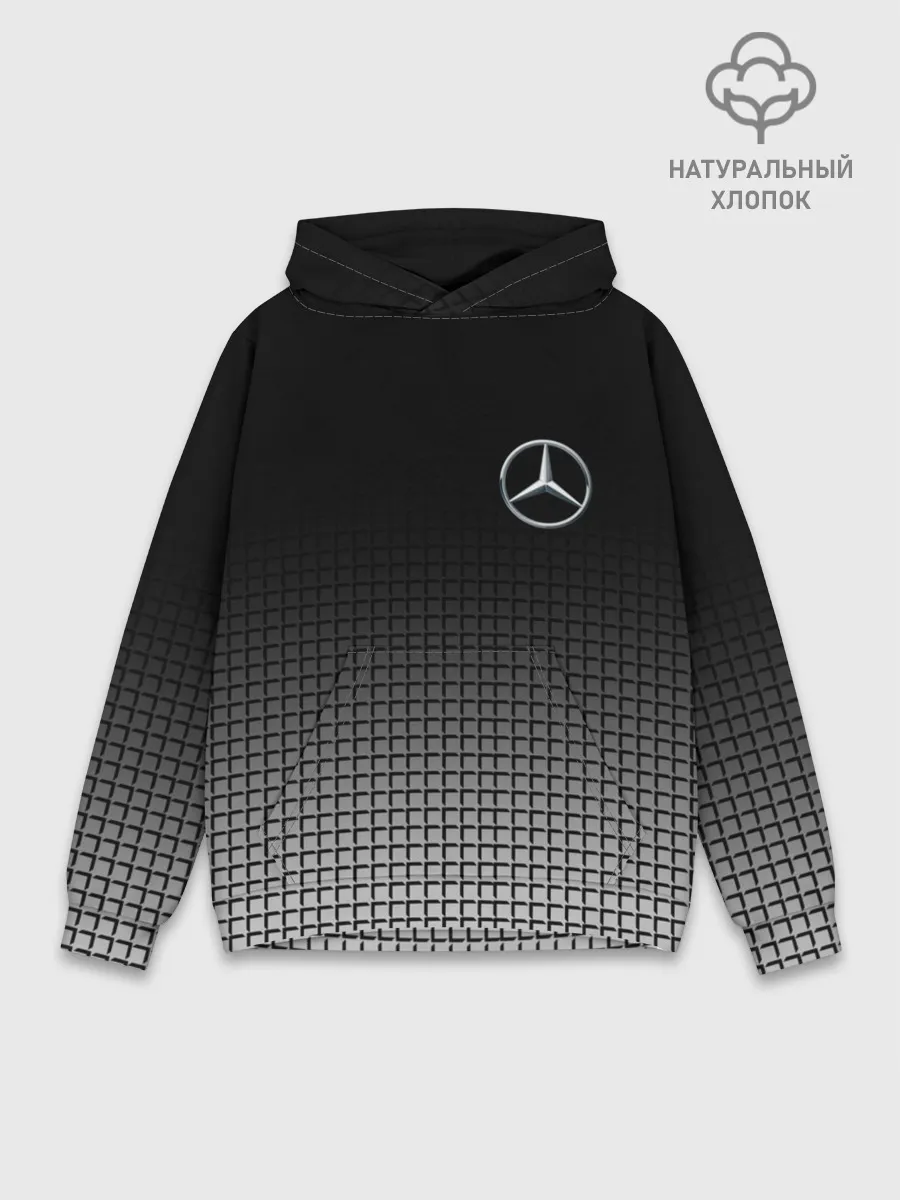 Худи мужской база хлопок / MERCEDES BENZ SPORT