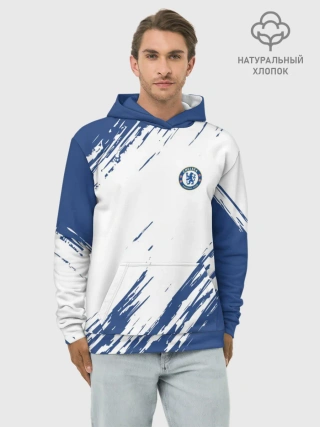 Худи мужской база хлопок / CHELSEA UNIFORM | ФОРМА ЧЕЛСИ