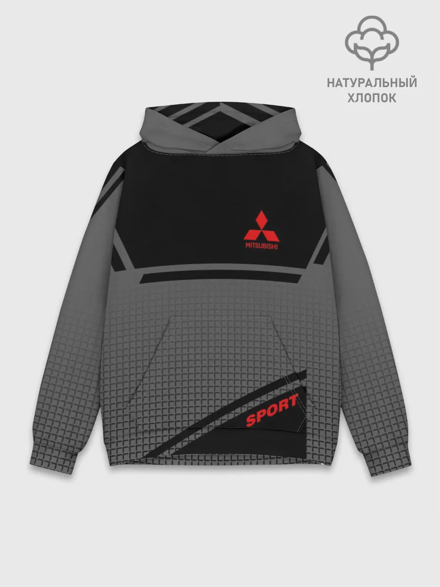 Худи мужской база хлопок / MITSUBISHI SPORT