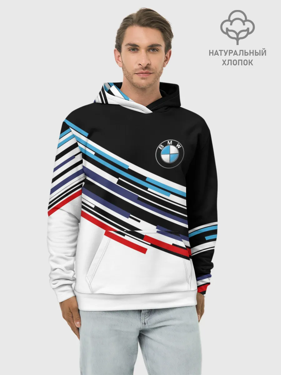 Худи мужской база хлопок / BMW BRAND COLOR | БМВ