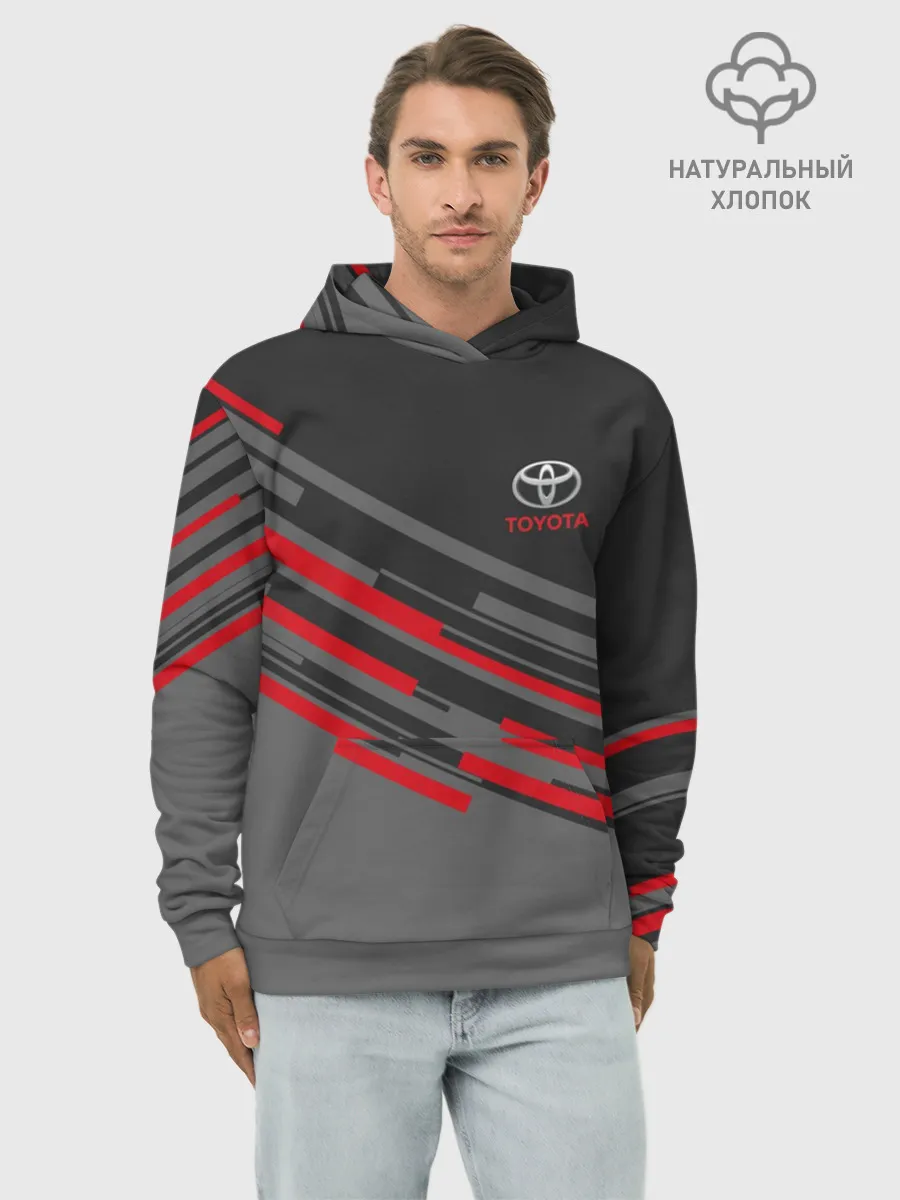 Худи мужской база хлопок / TOYOTA | ТОЙОТА