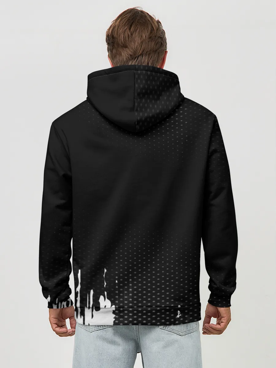 Худи мужской база хлопок / Russia black collection